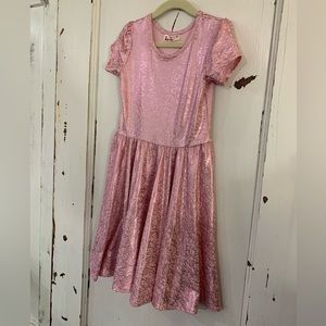 EUC DotDotSmile Size 5/6 Pink Shimmery Dress